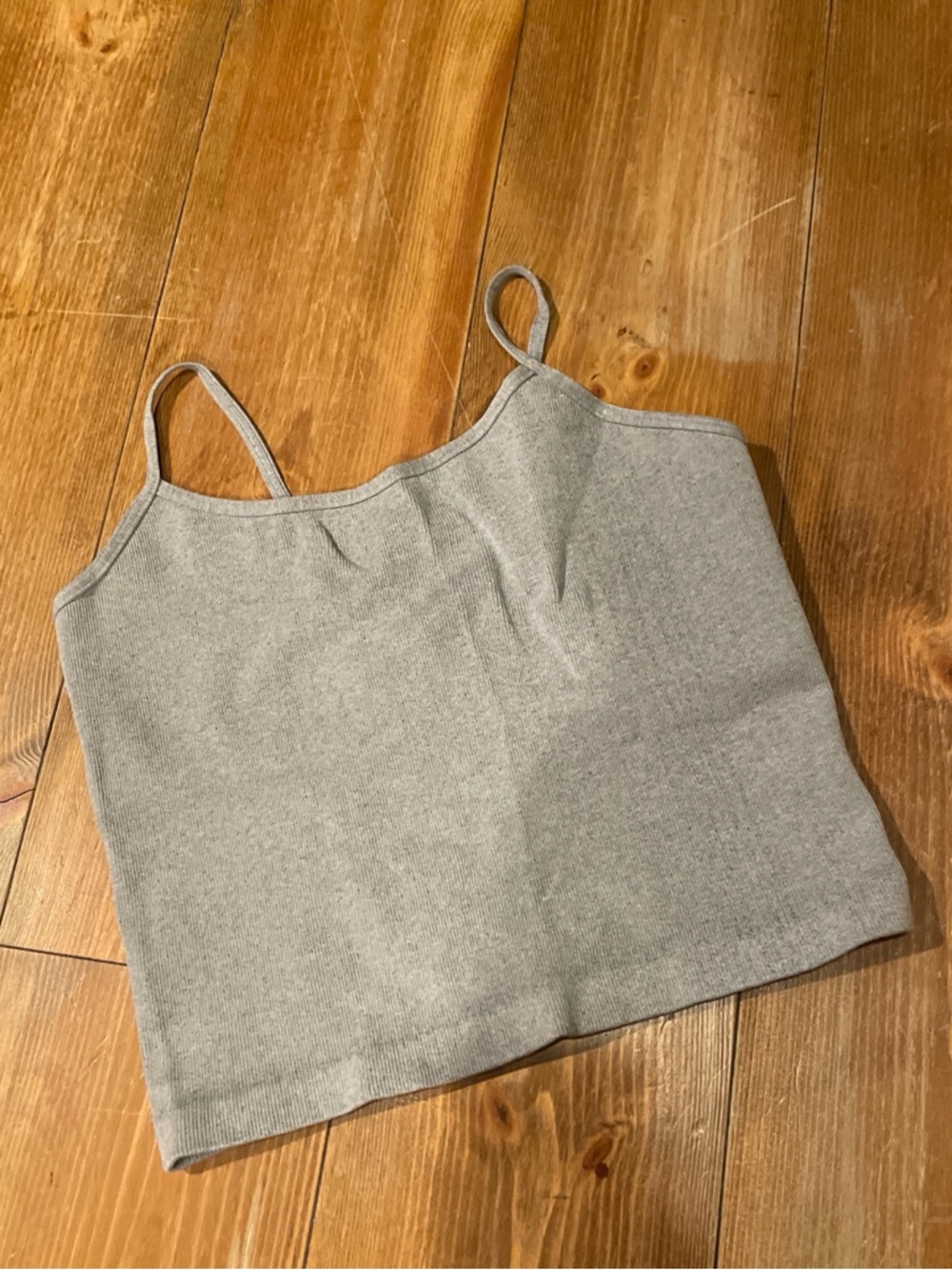 Free people  Gray Knit Spaghetti Strap Camisole